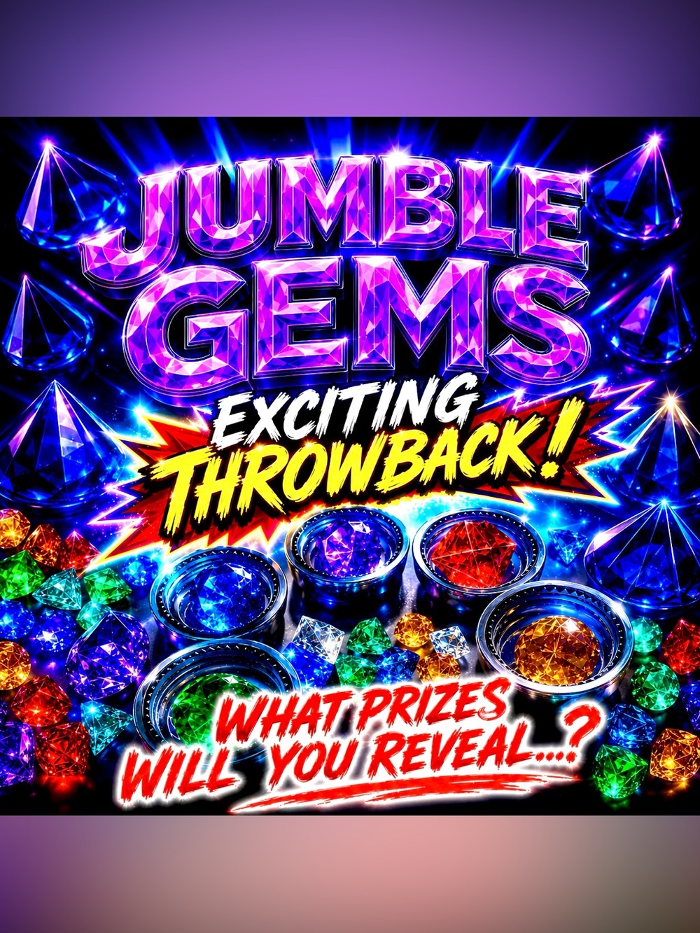 Jumble Gems LIVE THROWBACK 💎 - (8) Mystery Prizes‼️ (SEE FULL DESCRIPTION‼️)